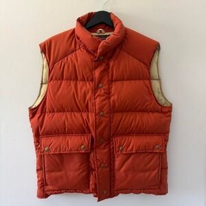 Vintage Eddie Bauer Premium Goose Down Vest Mens X-Large Measurements shown